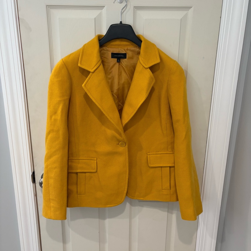 Talbots Mustard Yellow Blazer